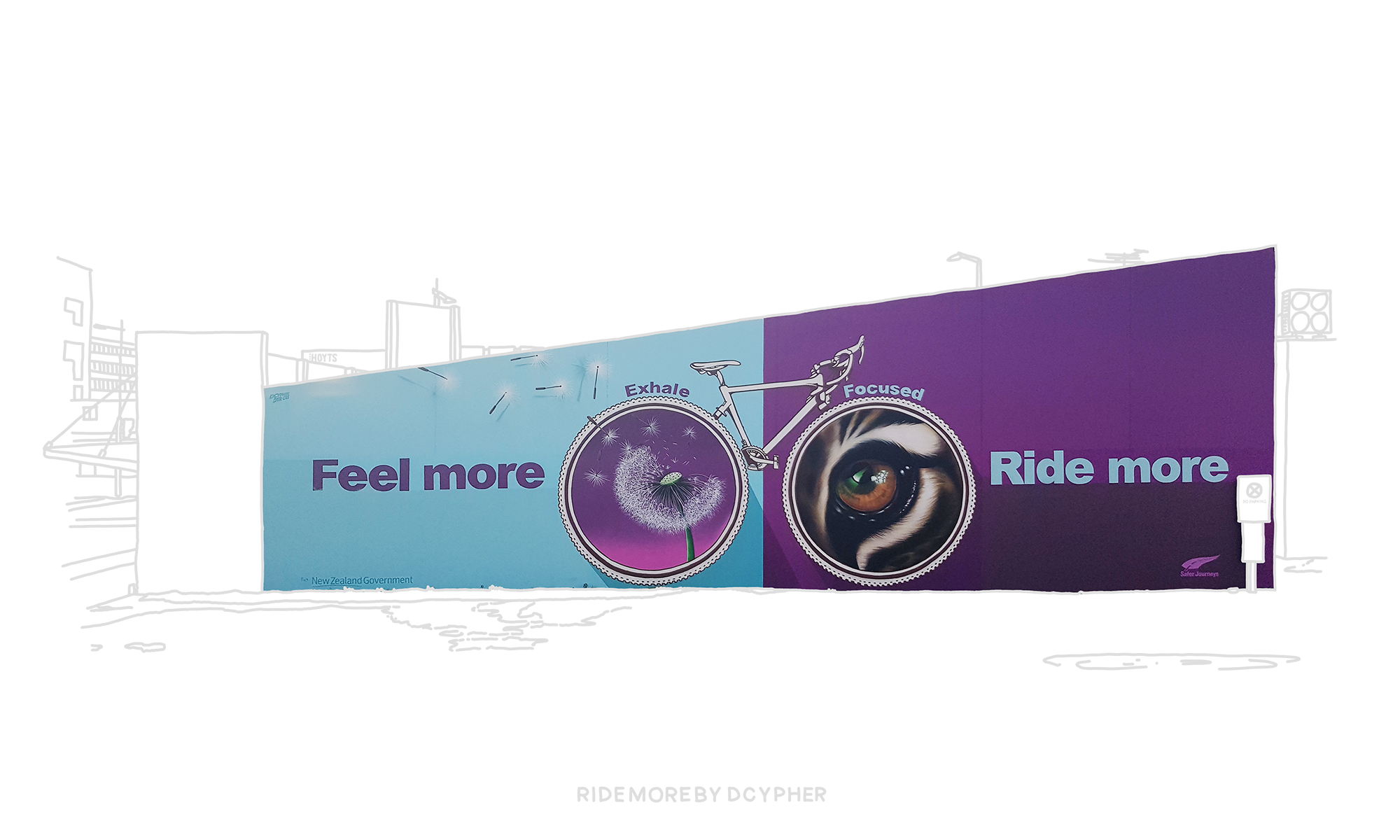 Mural 42 - Ride More - Augmented Reality Poster